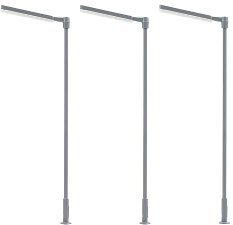 FALLER 180121 - LED-Kreuzmastleuchte, kaltweiß, 3 Stück - Spurweite H0