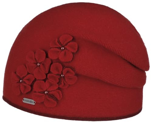 McBURN Mindella Beanie Wollm³TZE Winterm³TZE Damenm³TZE Damen - Made in The EU Herbst-Winter Winter - One Size rot