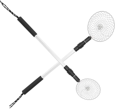 Milisten 2pezzi Strumenti Per Setacciatura Spiaggia Setaccio Per Sabbia Con Design Estensibile e Manico Rimovibile Per Raccolta Facile Di Conchiglie e Rocce