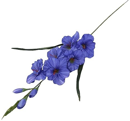 Sharplace Künstliche Gladiolen, Hochzeitsblumen, Tischdekoration, Vasenfüller, dekorative, realistische Kunstblume für Party, Jahrestag, Dekoration, Blau