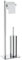 WZRUA Freestanding Toilet Roll Holder and Toilet Brush Holder Set, Chrome 304 Stainless Steel Toilet Paper Holder Stand, Anti Overflow Free Standing Toilet Brush Holder