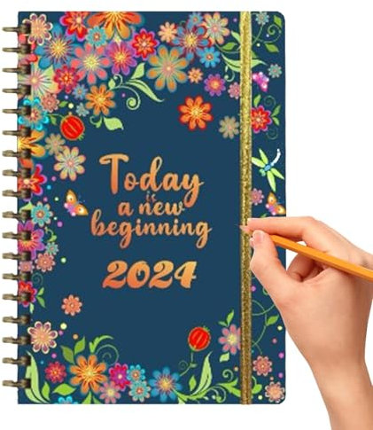 szaluyk Planerbuch | Außenhandelstagebuch Schüler, Jahreskalender 2024 Planer Buch Kalender Buch für Zeitmanagement für Wochen- & Tagesnotizen