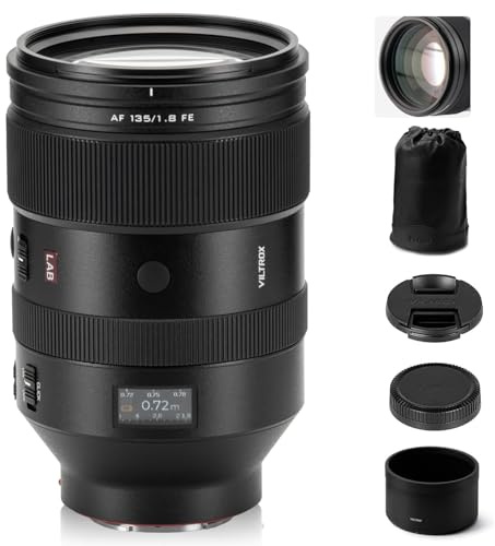 VILTROX AF 135mm F1.8 LAB FE Vollformat für Sony E, Teleobjektiv mit Autofokus und Festbrennweite und HyperVCM-Motor für Sony E-Mount A7SIII A7III A7RIII A7IV A7RIV A9 A1 FX3 A7RV ZVE1 A7CR A7CII A93