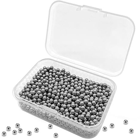 Dazkzooy Bolas de Limpieza Acero 304 Inoxidable - Perlas Limpiadoras 1000 Piezas para Botellas y Jarras, Limpieza Fácil y Eficaz - Reutilizables, Ideal para Decantadores