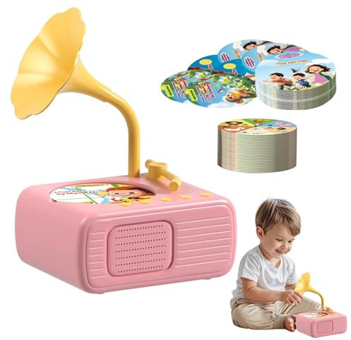 Jouet d'apprentissage Gramophone pour tout-petits, jouet musical Gramophone pour tout-petits | Lecteur de musique jouet pour tout-petits | Lecteur de musique d'histoire de phonographe pour pour garçon