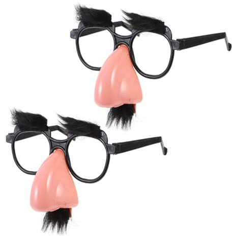 TOYANDONA 2 Stücke Clown Brille Mit Schnurrbart Lustige Halloween Brille Für Erwachsene Für Karneval Und Geburtstag Partys