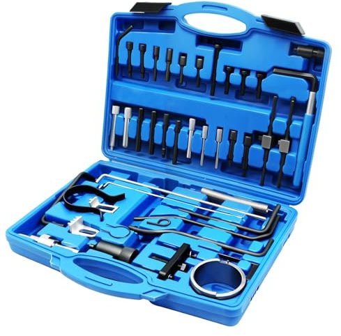 Wvoillty Set di attrezzi per la regolazione del motore, 42 pezzi, set di attrezzi per cinghia dentata, compatibile con Peugeot, Citroen, PSA Diesel e benzina Dual TDI HDI PSA