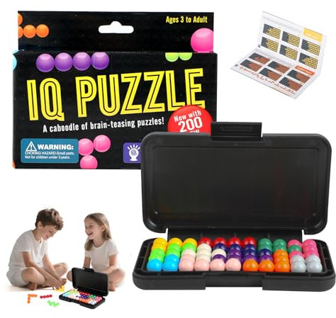 IQ Puzzle | IQ Spiele, 3D Logik Spiele mit 200 Herausforderungen, Knobelspiele zur Entspannung & Dekompression, IQ Games für Kinder & Erwachsene, Denkspiele zur Förderung von Logik & Kreativität.