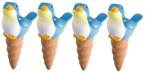 Toyvian Automatischer Pflanzenbewässerer 4 Stück Für Zimmerpflanzen Innen Außen Ton Keramik Bewässerungsspitzen Selbstbewässernd Für Blumentöpfe