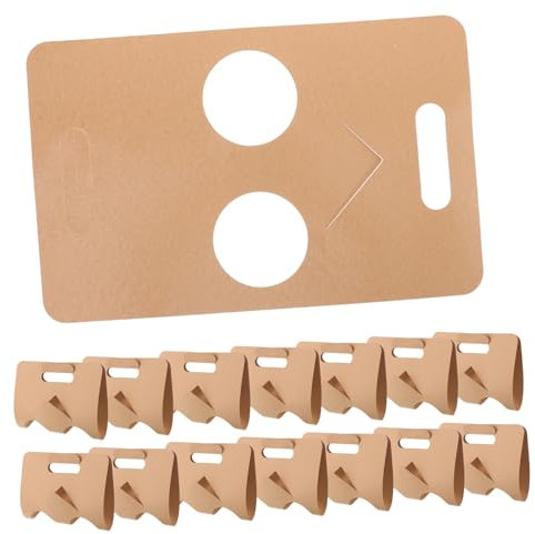 Zerodeko 50piezas Portavasos Para Llevar Portavasos De Mano Para Llevar Adecuado Para Cafeterías y Tiendas De Té Con Leche