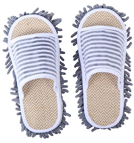 DECORNIJIA Pantoufles Antidérapantes pour Intérieur Nettoyage du Sol Confort Léger Lavables pour Hommes Et Femmes Usage Intérieur Quotidien