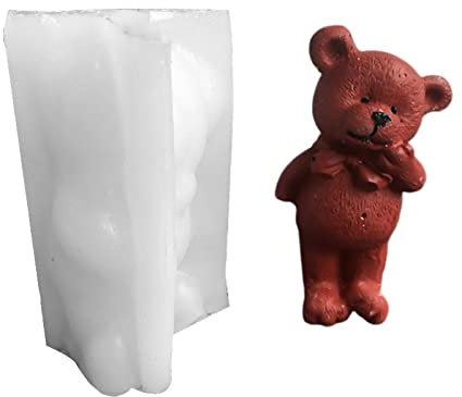 Moule en silicone en forme d'ours pour la fabrication de savon fait main