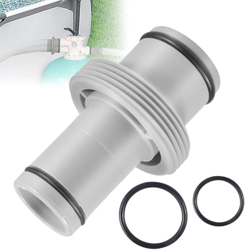 Adaptador Manguera Piscina 32 mm a 38 mm, 1 Piezas Conectores de Manguera, Conector para Manguera de Piscina