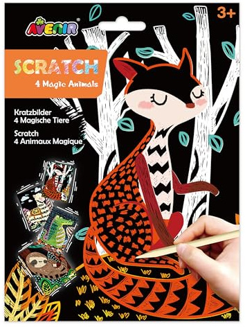 Avenir 31452 6301542 Scratch Magic Animal, Mehrfarbig