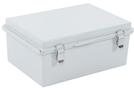 Elektronischer Anschlusskasten, IP66 Wasserdicht ABS Kunststoff Außenbereich Abzweigdose, 250 x 350 x 150 mm Externer Elektrisches Gehäuse Universelles Projektgehäuse