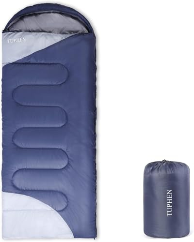 tuphen - XL-Schlafsäcke: 3–4 Jahreszeiten, warmes, kaltes Wetter, wasserdichter Camping-Schlafsack für Wandern, Rucksackreisen, Outdoor, leicht, verstaubar, Reiseausrüstung, Sommer, Winter,