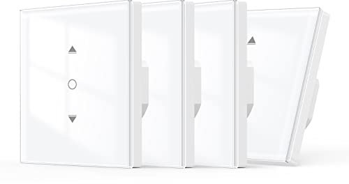 6.1 Gen Maxcio Interruttore Tapparelle WiFi, Interruttore Intelligent per Tapparelle Elettriche Compatibile con Alexa/Google Home, Controllo APP, Timer Switch per Persiane Avvolgibili-4 Packs