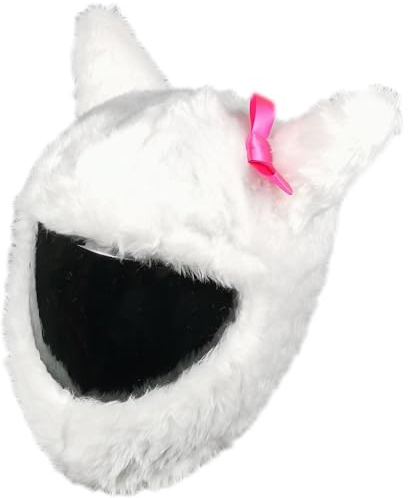 FunnyRiders Motorradhelm Überzug Plüsch - Lustiger Helmüberzug Motorrad | Auffälliges Helm Cover - originelles Geschenk für Motorradfahrer, auch für Skihelm & Fahrradhelm, schützt vor Staub