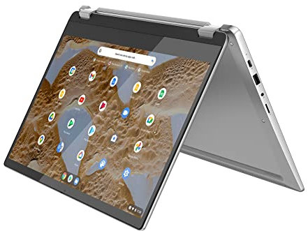Lenovo IdeaPad Flex 3 Chromebook Notebook, Display Touch FHD da 15.6 pollici - (Intel Celeron N4500, Scheda Grafica Integrata, RAM 4 GB, 64 GB, WiFi 6, Chrome OS) - Arctic Grey