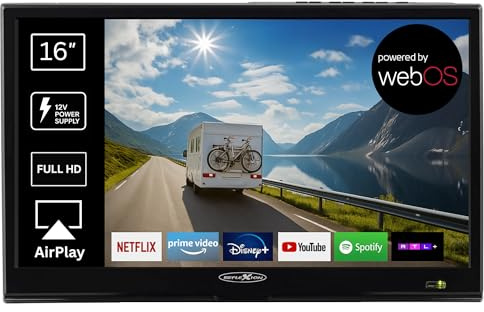 REFLEXION LEDW16iBT LED-TV (40,00 cm/16 tum, Full HD, Smart TV, DC IN 12 V/24 V, AC strömförsörjning: 230 V)