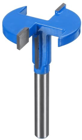 HARFINGTON T-Nutfräser, Falzfräser, 1/4-Zoll-Schaft, 35 mm x 1/4 Zoll, 2 Flügel, Hartmetall, Schlitzfräser, Falzplatten, Abflachungsfräser für Holz