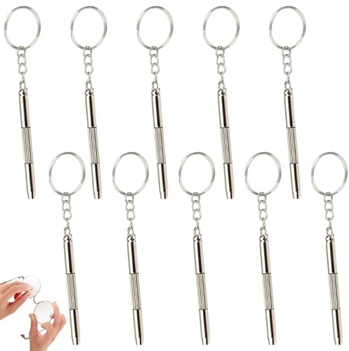 10 Pieces Mini Eyeglass Screwdrivers Mini Glasses Screwdriver Mini Screwdriver for Glasses 3 in 1 Glasses Screws Repairing Kit Eyeglasses Screwdriver Mini Screwdrive Repair Tool