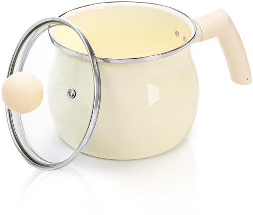 Nagpew Non-Stick såspanna, 2 kvart mjölkkastrull med lock långt handtag, mångsidig matlagningsgryta för smör soppuppvärmning, kokning, uppvärmning, kompatibel med gas, elektrisk, induktionsspishäll