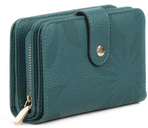 GAEKEAO Portemonnaie Damen,Geldbörse Damen, Geldbeutel Damen Zipper ​mit Münzfach & RFID-Schutz