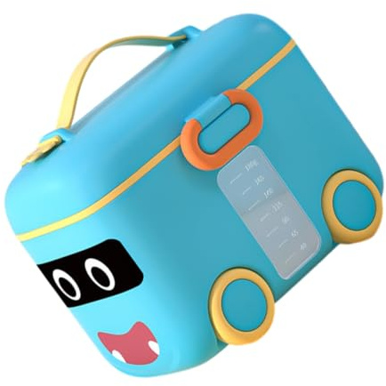 SUPVOX Portable Milk Powder Box with Scoop Travel Formula Dispenser Container for Infant Formula Snacks Candy Food Storage 4.96X3.94X3.86 Inches