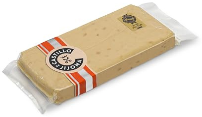 Castillo de Jijona - Turrón de Jijona Artesano - Almendra 70% y Miel 15% - Calidad Suprema - Textura Suave y Sabor Tradicional - Hecho en España (Jijona) | 250g