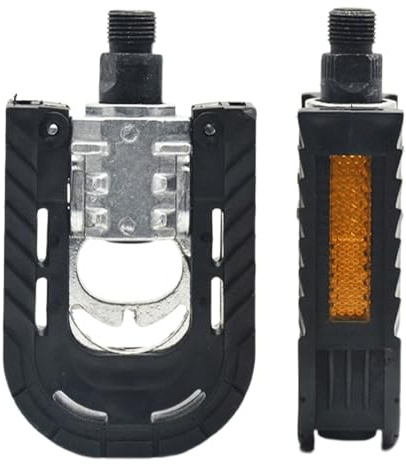 dewdat Flachpedale | Breite Flachpedale - Leichte Pedale Mit Reflektorstreifen Für Stadtpendler Und E-Bikes