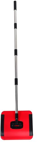 BESPORTBLE Cordless Sweeper Carpet Cleaner Machine Adjustable Height Pet Hair Removal Broom Lightweight Manual Floor Sweeper for Home Office Rugs and Tiles
