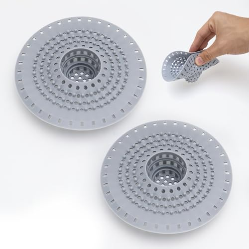 VZXZXE Abflusssieb dusche Silikon, haarsieb duschrinne, Duschsieb abfluss Haare spüle Haarfänger Badewanne Waschbecken Abflusssie Spülbecken Sieb Bodenabflussfilter Küche, Badezimmern,Wäschereien