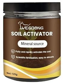 Soil Activated Treasure Organic Soil Conditioner, Premium Fertilizer for Plants and Flowers, 120G
