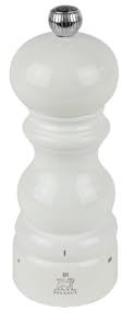 PEUGEOT - Moulin à Sel Paris u'Select 15 cm - 6 Réglages de Moutures - Innovation Sel Glace, Mécanisme Zirlion - En Bois Labellisé PEFC - Fabrication Française - Coloris Laqué Blanc