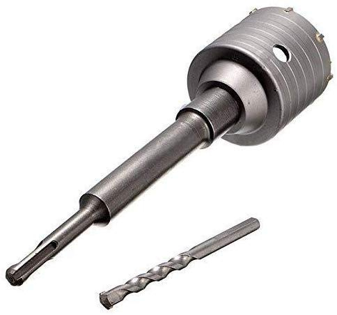 Bohrkrone Ø 125 mm Set inkl. SDS Plus Verlängerung 120 mm – Kernbohrer für Beton & Stein – Dosensenker, Dosenbohrer & Kronenbohrer