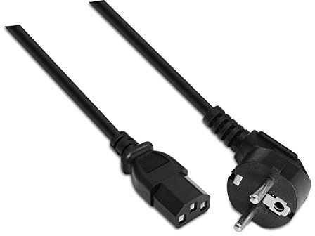 AISENS A132-0167 - Cable Alimentación CPU DE 1.5 m, Color Negro