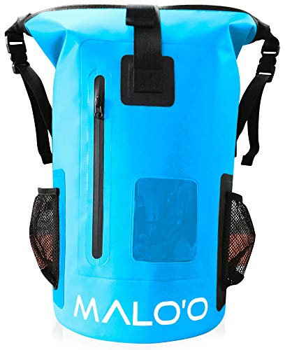 Malo'o Wasserdichter Roll-Top-Rucksack, 30 l, ideal für Strand, Rucksackreisen, Angeln und Kajakfahren