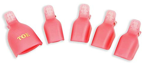 Nagellackentferner Clips Kunststoffkappe Wiederverwendbare Entladeklammern Soak Off Cap Manicure Wrap Tool