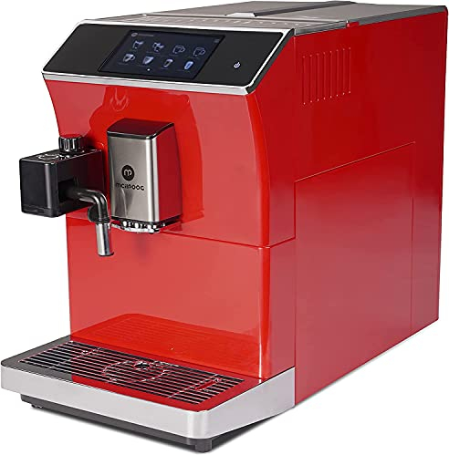 Mcilpoog Macchina da caffè automatica WS-203 con touch screen, tubo del latte e 16 specialità di caffè, caffè espresso cappuccino Americano…