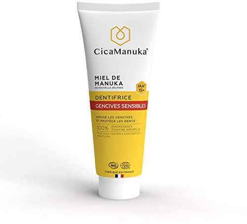 CicaManuka – Zahnpasta für empfindliches Zahnfleisch mit Manuka-Honig IAA15+ Repariert und lindert Bio-zertifiziert 75 ml
