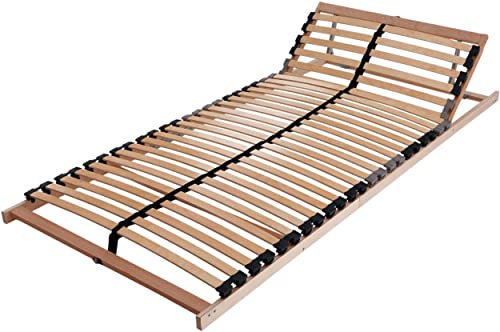 BeCo Easy Star Sommier à lattes réglable - Tête de lit adaptable individuellement, idéal pour tous les types de matelas, stable, durable, pour un confort de sommeil optimal, dimensions : 90 x 200 cm
