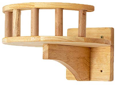 Katzen-Klettergerüst, Holz-Haustiermöbel, Klettergerüst, Katzen-Wandstufen, Katzenbaum-Turm, Wandbehang, Kätzchen-Spielzeughaus, Klettergerüst, an der Wand montiertes Katzenbett mit Leitplan