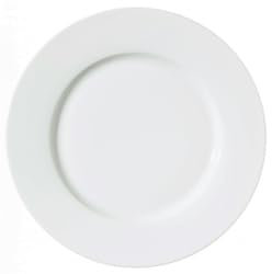 METRO Professional Lot de 6 assiettes plates en porcelaine fine Dining, 19 cm, blanches