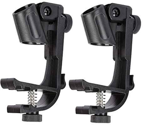 2 Stück Trommelmikrofon-Clip, Mikrofonständer, Trommelmikrofone, Schlagzeug-Set, Mikrofon-Befestigungsclip, Mikrofon-Mikrofon-Clip-Halter, Trommel-Mikrofon-Clips, Mikrofon-Montagew