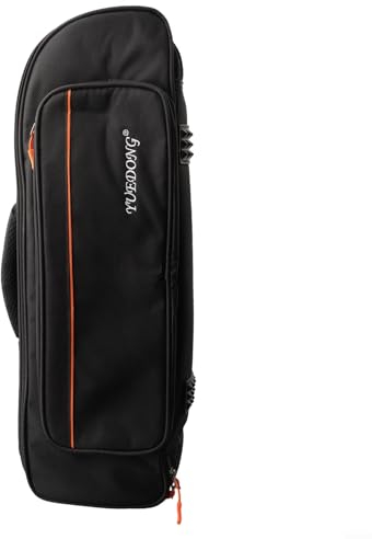 Tragbare Trompettentasche – Baumwolle gepolsterte Trompetentasche Rucksack – Oxford Schultertasche, Trompetentasche mit Fach Aufbewahrung für Trompete & Zubehör, 22.44 x 6.69 x 5.12inch