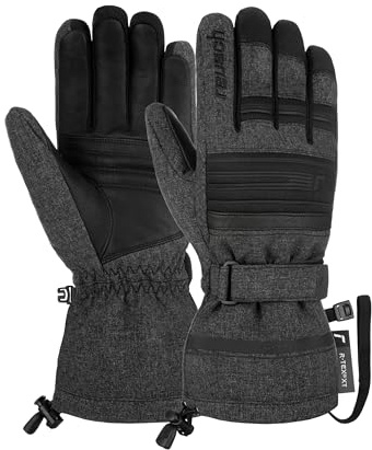 Reusch Skihandschuhe für Herren & Damen | warm & wasserdicht | Softshell | winddicht & atmungsaktiv, Winterhandschuhe mit Ziegenleder, für Ski, Outdoor & Freizeit, Größe 7-12, Conan R-TEX XT