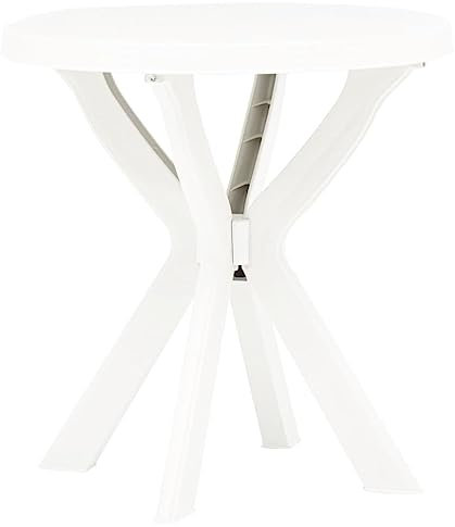 Myheimly Bistrotisch Weiß Ø70 cm Kunststoff