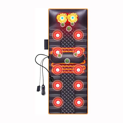 Colchonetas de masaje corporal con 20 cabezales de masaje Shiatsu para cuello, colchón de masaje corporal completo, cojín para aliviar el dolor de espalda, lumbares, piernas, cuello y hombros.