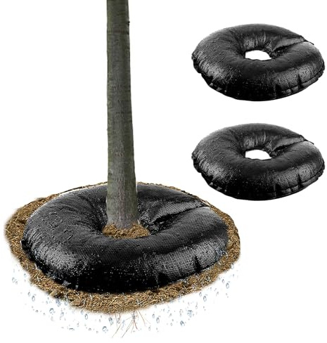 2 Stück Bewässerungsring 60cm | Wassersäcke für Bäume & Baumsack zur Bewässerung | Gartenbewässerungssystem mit 30 Tage Langzeitwirkung | Pflanzenbewässerung Outdoor